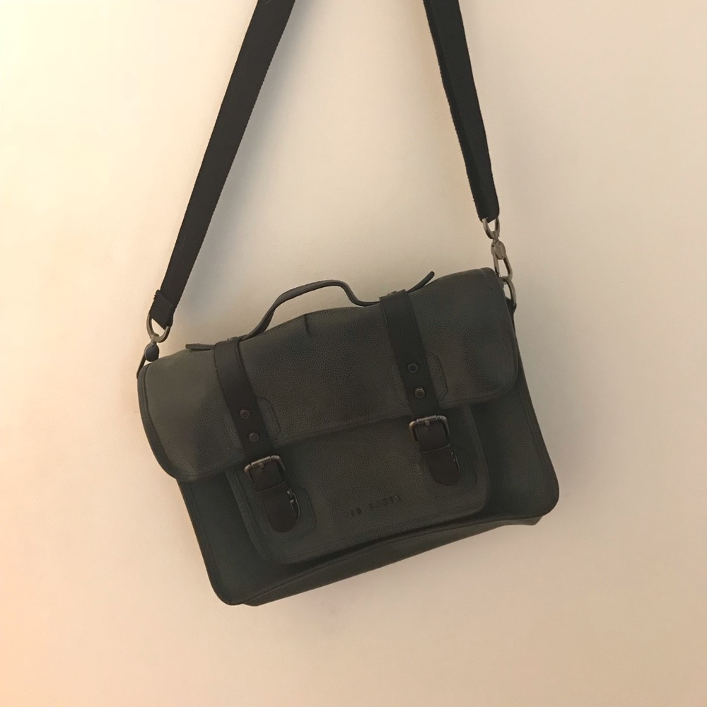 Ted Baker men’s leather computer messenger bag